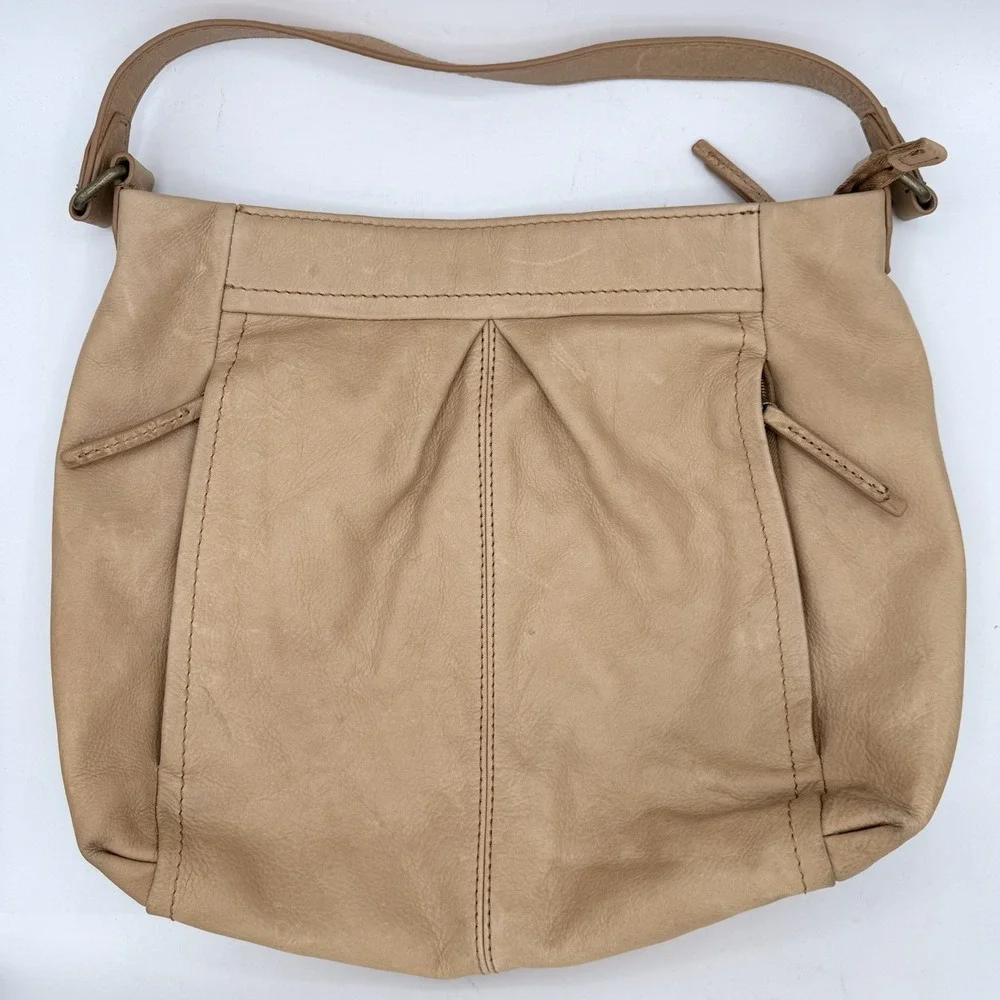 American Leather Co Women's Shoulder Slouchy Hobo Bag Light‎ Brown Cognac